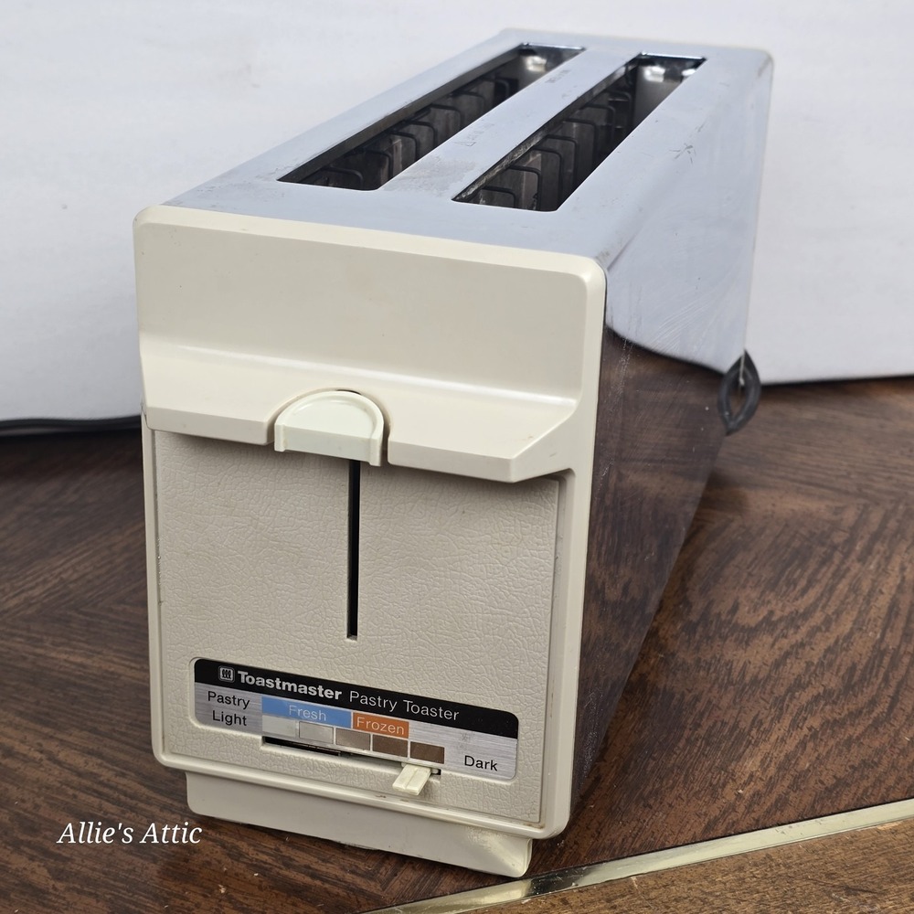 Vintage Toaster Toastmaster‎ Large 4-Slice Stainless Steel Kitchen Art Decor